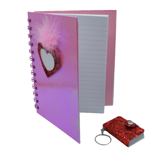 CARNET AVEC PORTE CLE -TECHNO-