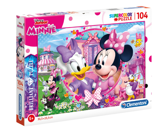 PUZZLE MINNIE 104 PIECES SUPER COLOR -CLEMENTONI-