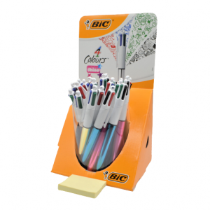 STYLO BIC 4 COULEURS SHINE