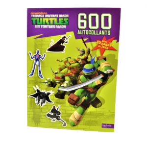 LIVRE 600 AUTOCOLLANTS LES TORTUES NINJA -HACHETTE-