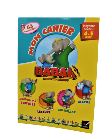 MON CAHIER BABAR MOYENNE SECTION -HATIER-