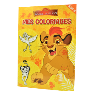 LIVRE MES COLORIAGES LA GARDE DU ROI LION DISNEY -HACHETTE-