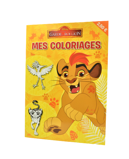 LIVRE MES COLORIAGES LA GARDE DU ROI LION DISNEY -HACHETTE-