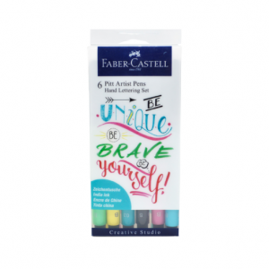 SET DE 6 FEUTRES PITT ARTIST LETTERING - FABER CASTELL-