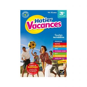 CAHIER DE VACANCE 3E VERS LA 2DE -HATIER-