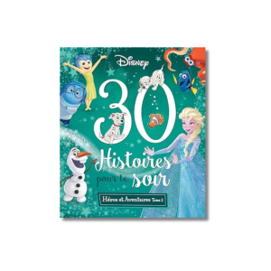 DISNEY -HEROS ET AVENTURES  TOME 2- 30 HISTOIRES POUR LE SOIR