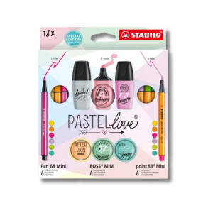 COFFRET MIXTE PASTEL LOVE -STABILO-