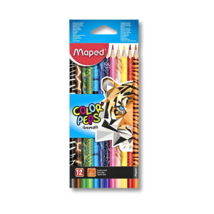 CRAYONS DE COULEUR ANIMALS -MAPED-