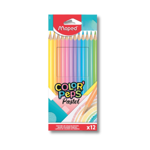 CRAYONS DE COULEUR PASTEL -MAPED-