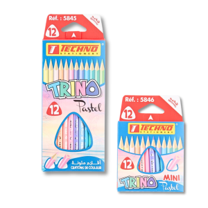 CRAYONS DE COULEUR TRINO PASTEL -TECHNO-