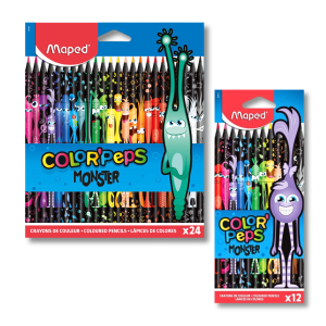 CRAYONS DE COULEUR MONSTER -MAPED-