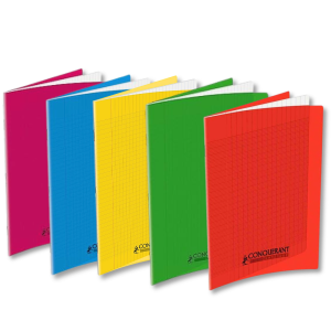 CAHIER 96 PAGES 24x32cm 90G-CONQUERANT-