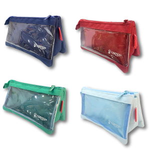 TROUSSE TRANSPARENTE DOUBLE CMPARTIMENT -VERTEX-